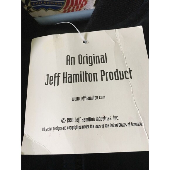 NWT DUPONT NASCAR LOGO AUTHENTIC SUEDE JACKET BY JEFF HAMILTON SIZE XL - Picture 10 of 12